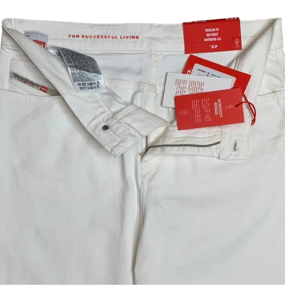 Diesel Boyfriend Jeans 2016 D-Air 09D63 White Size 27 - Picture 8 of 17